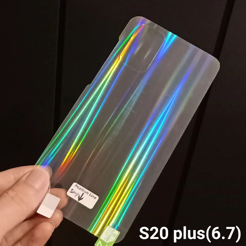 Модная прозрачная лазерная наклейка на заднюю панель телефона Samsung S20 Ultra Plus NOTE 9