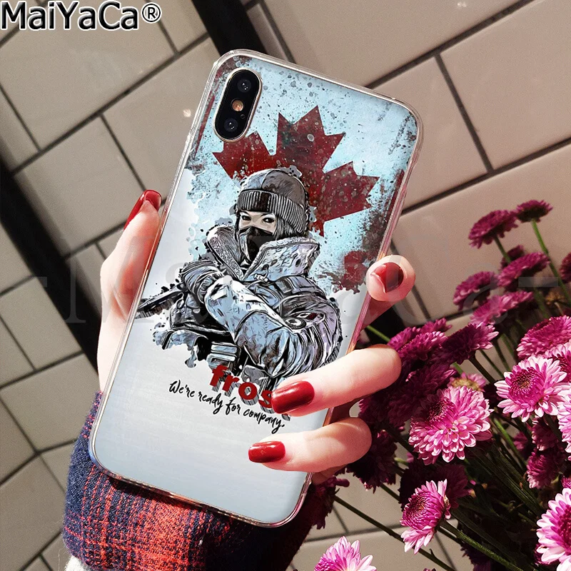 MaiYaCa Rainbow Six Siege 6 Новинка чехол для телефона Fundas чехол для iPhone 8 7 6 6S Plus 5 5S SE XR X XS MAX чехол