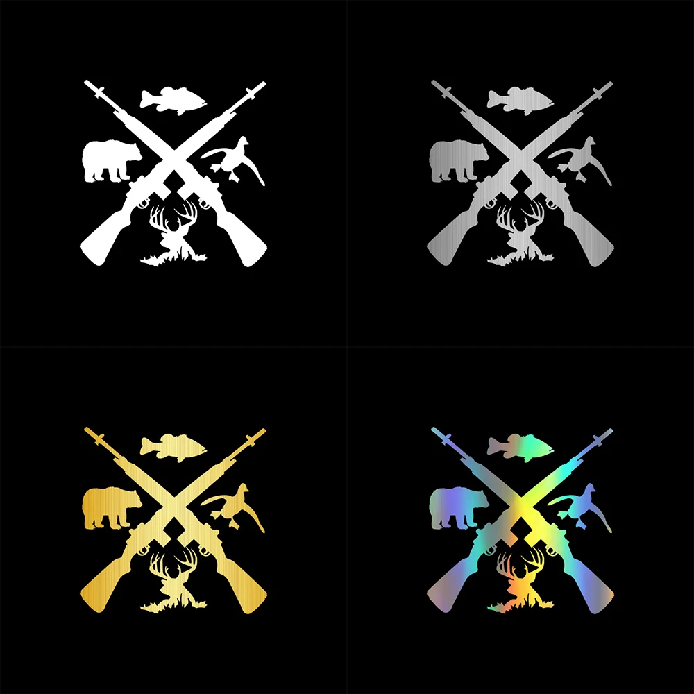 Наклейки для автомобиля оленя рыбы медведя скелета окна двери кузова мотоцикла