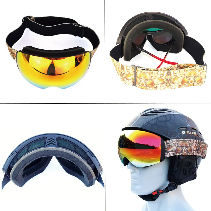 Новинка двухслойные поляризованные линзы лыжные очки Анти-Туман UV400
