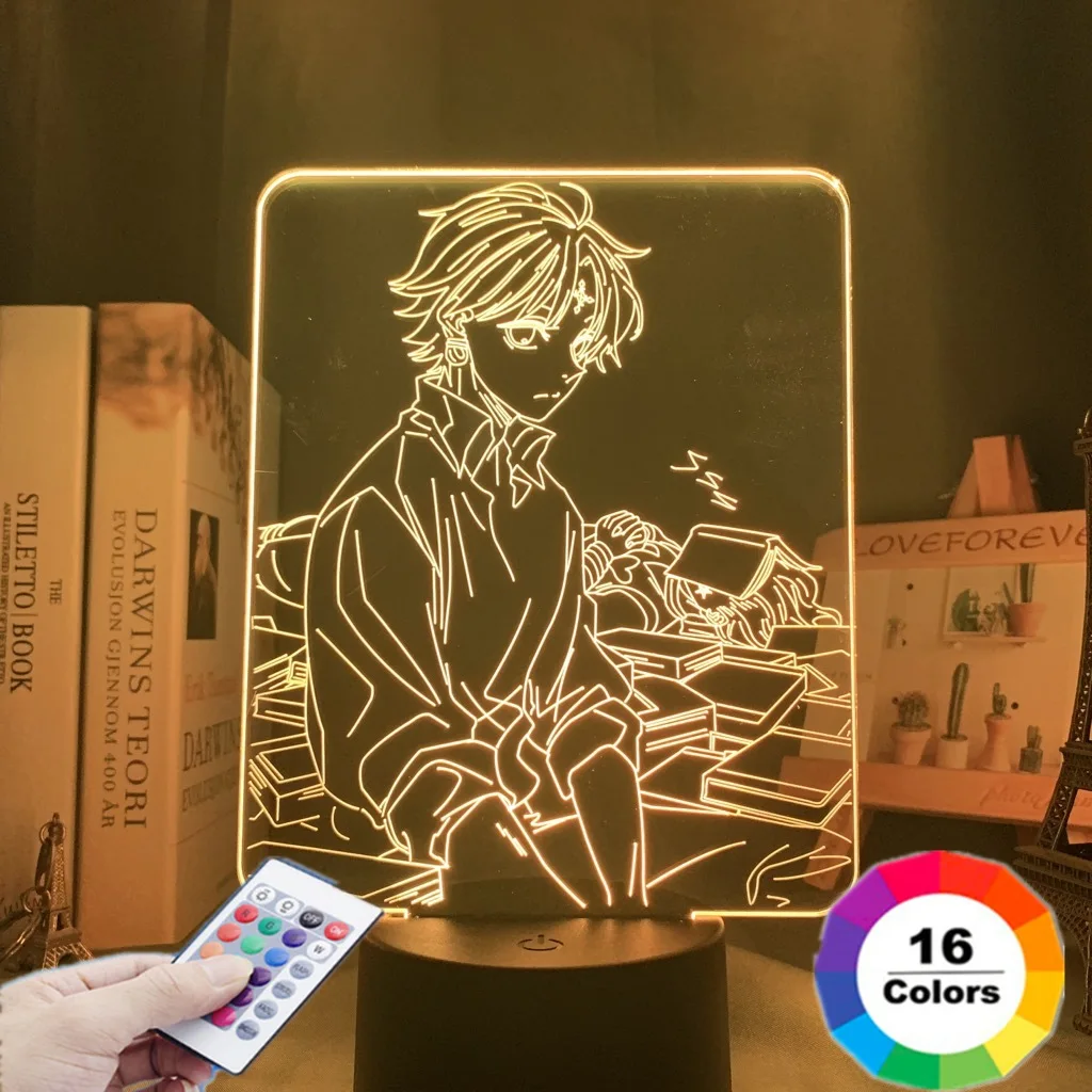 

3d Led Light Anime Hunter X Hunter for Bedroom Decor Nightlight Birthday Gift Acrylic Led Night Lamp Hxh Hisoka and Kulolo