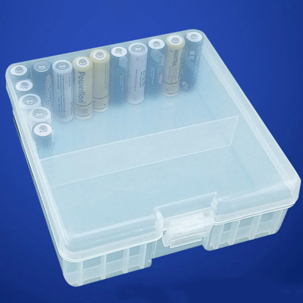 

1 X AA Battery Case Size Cell Batteries Plastic Case Portable Battery Case Holder Storage Box In Stock Drop Ship