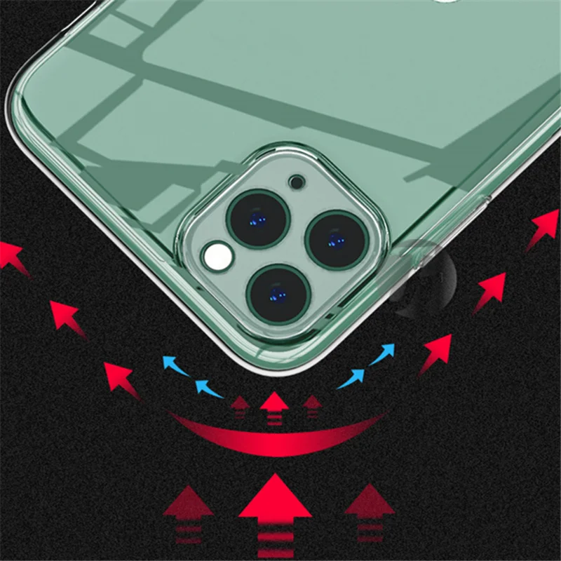 Чехол для объектива камеры iphone 11 max pro прозрачный силиконовый чехол apple 11pro 11max