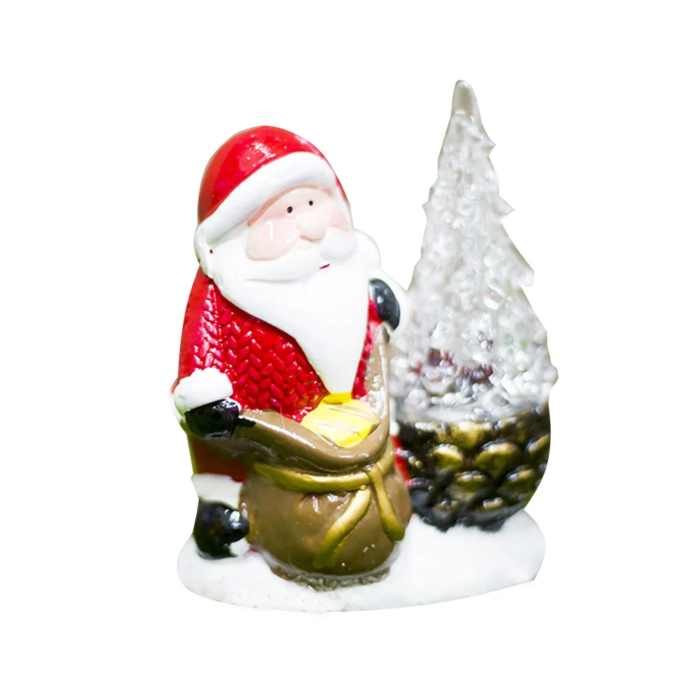 Santa Claus Ornament Lamp Props Bar Ceramics Creative Christmas Light Celebration Window Display | Дом и сад