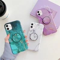 phone case for iphone 12 7 8 plus x xr xs 11 pro max se 2020 cases fashion with ring marble soft silicone anti fall cover capa