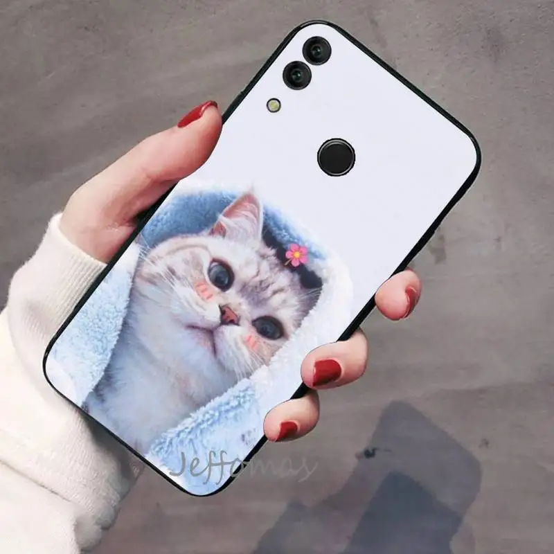 

Cute cool cat Phone Case For Huawei Honor view 7a5.45inch 7c5.7inch 8x 8a 8c 9 9x 10 20 10i 20i lite pro
