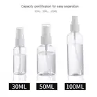 30  100 мл пустой многоразовый пластиковый насос бутылка с пульверизатором для путешествий парфюмерный распылитель UK дезинфицирующий контейнер