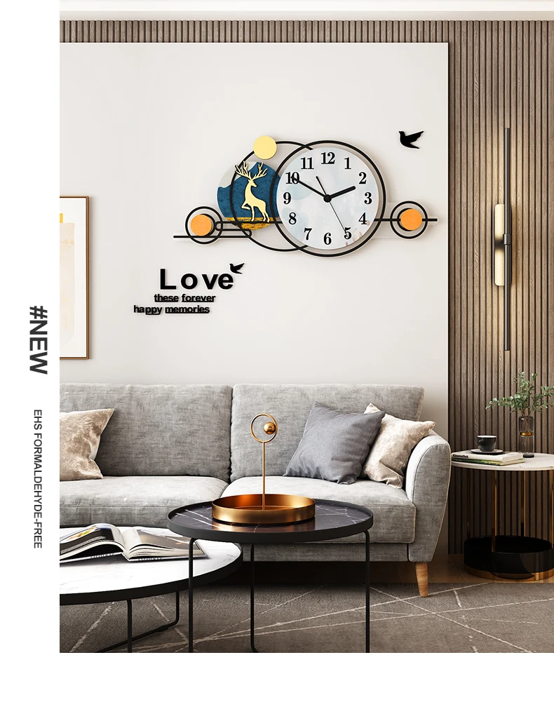 

Black Silent Quartz Large Wall Clock Vintage European Style Antique Wall Clock Luxury Relogio De Parede Home Decorations EA60WC