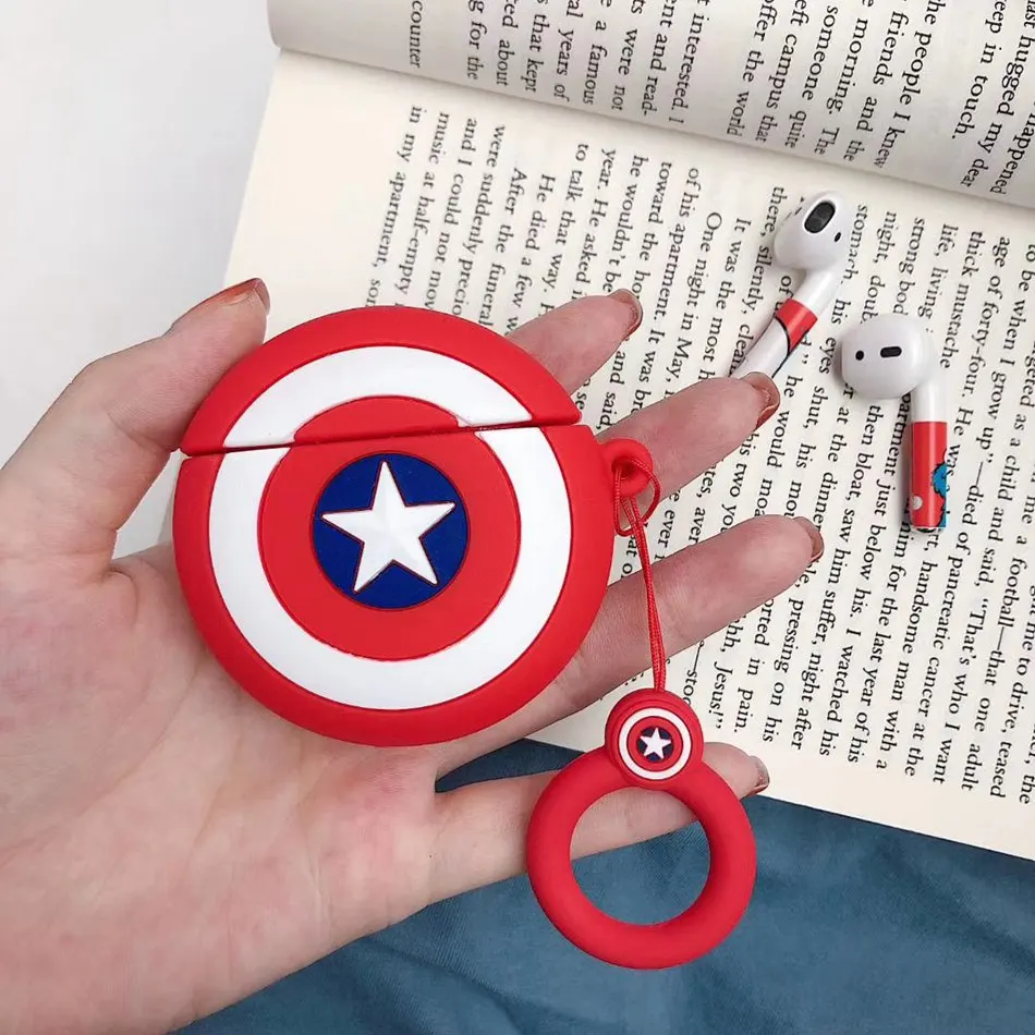 519P 3D милый чехол для наушников Airpods 2 Чехол аниме кошка силиконовая утка наушники защитная крышка для Apple Air pods для наушников Чехол - Цвет: 519P
