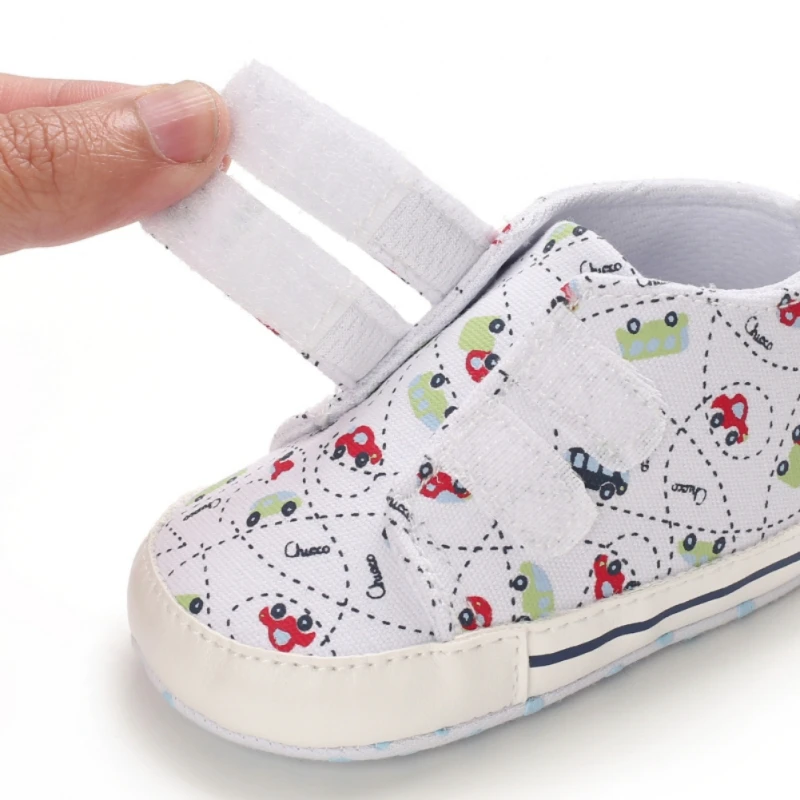 

Newborn Baby Shoes Cartoon Print Classic Canvas Casual Sneaker Cotton Baby Girl Boy Toddler Non Slip Fashion Sport Shoes 0-18M