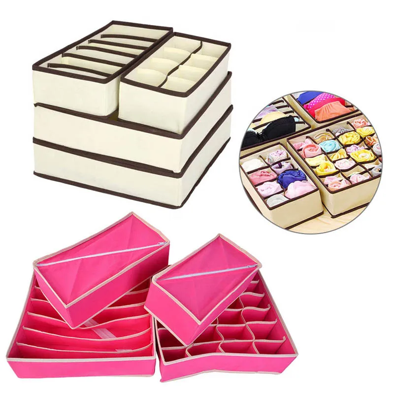 Складной ящик для хранения нижнего белья из нетканого материала|Ящики хранения| |