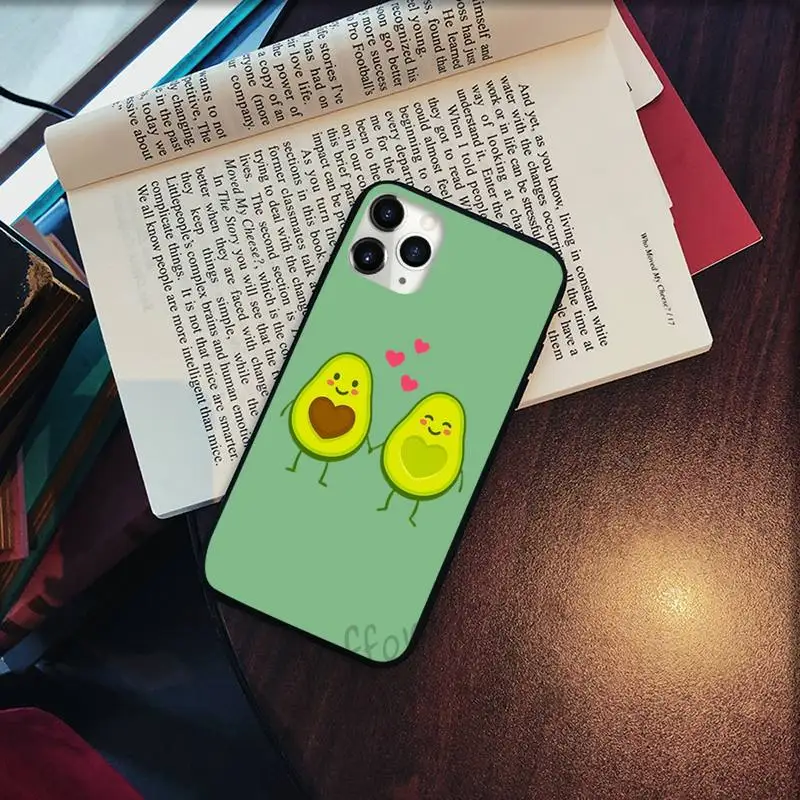 

Avocado cute cartoon Phone Case for iPhone 11 12 pro XS MAX 8 7 6 6S Plus X 5S SE 2020 XR Soft silicone