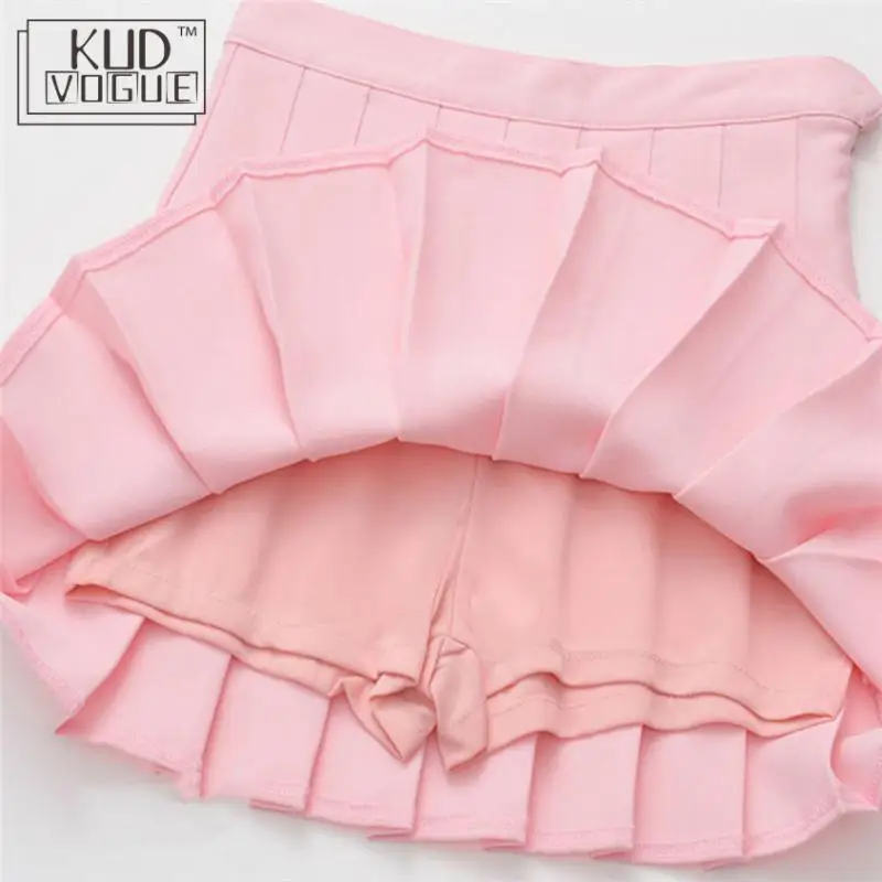 Юбка женская плиссированная с завышенной талией модная Милая джинсовая мини