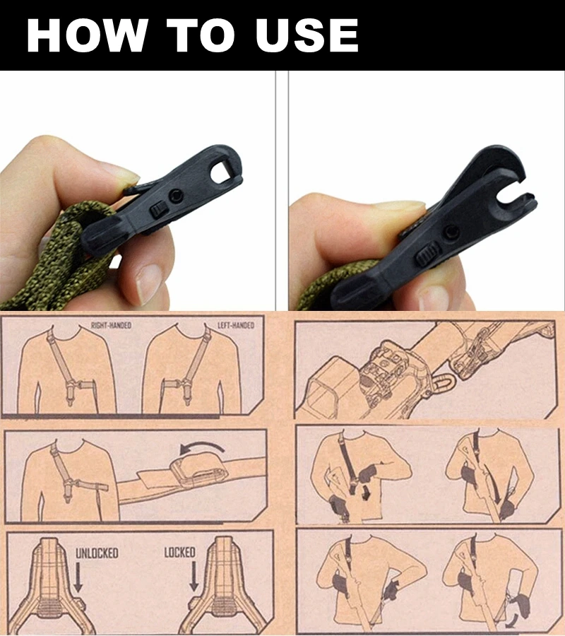 Тактический ремень MS3 для винтовки регулируемая длина нейлоновый наплечный