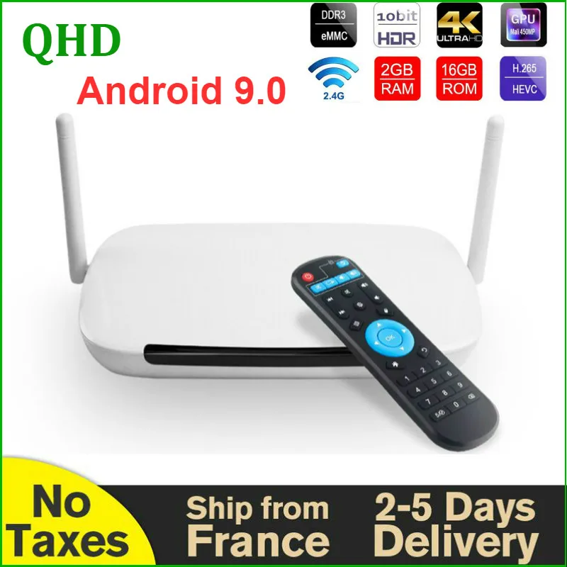 4K Leadcool QHD TV Q9 телеприставка 8 Гб 16 RK3229 четырехъядерный 2 4G WiFi H.265 медиаплеер код Android