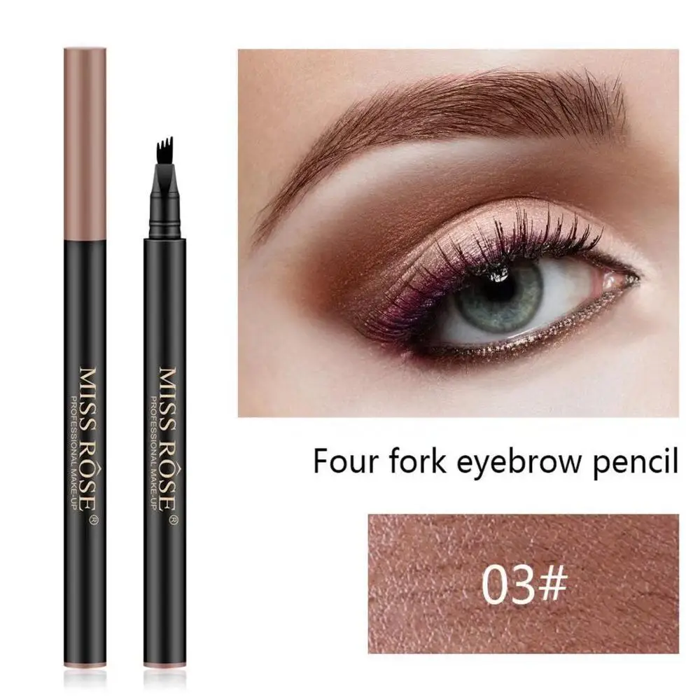 4-head 1Pcs Women Makeup Sketch Liquid Eyebrow Pencil Waterproof Brown Eye Brow Tattoo Dye Tint Pen Liner Long Lasting | Красота и