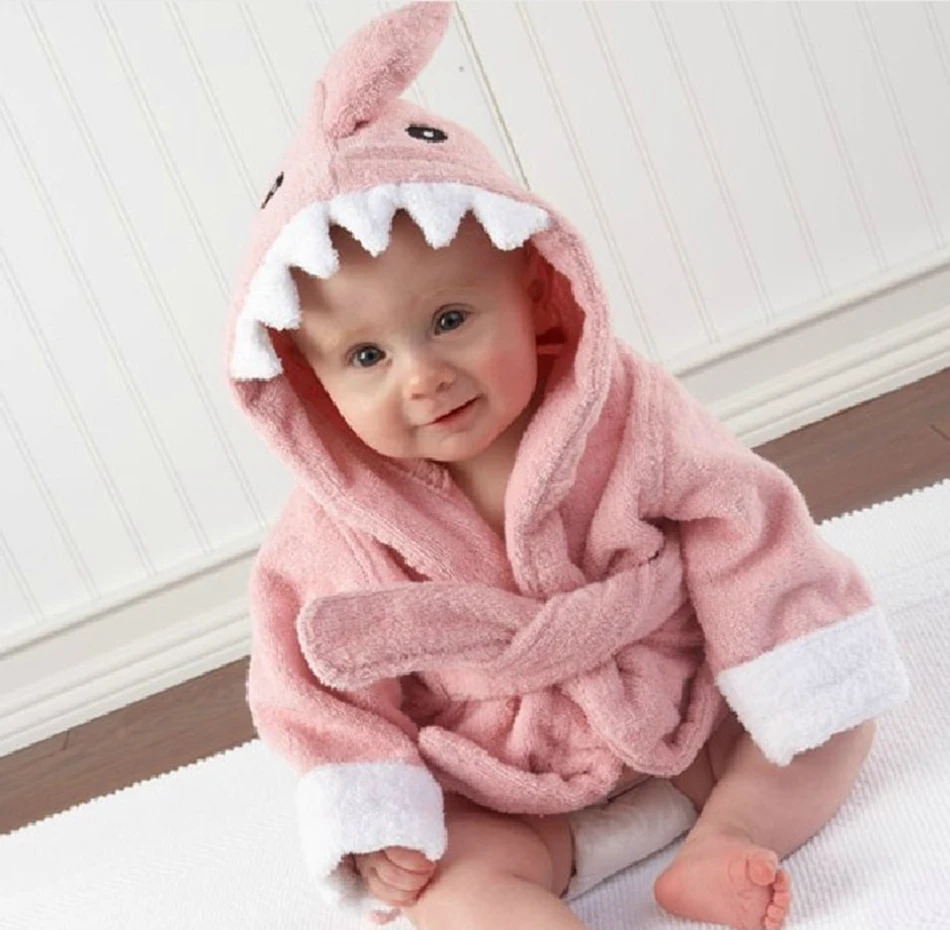 

2-3T Hooded Animal model ing Baby Bathrobe Cartoon Baby Spa Towel Character kids bath robe infant beach towels Baby Bath