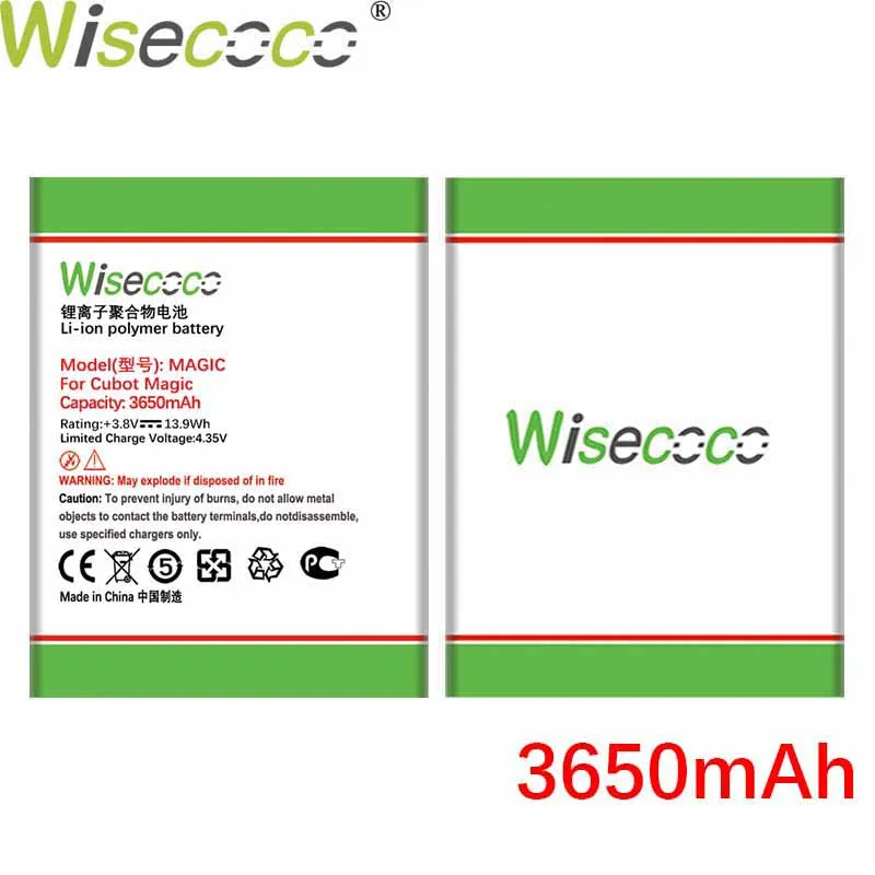 

WISECOCO 3650mAh Battery For CUBOT MAGIC Mobile Phone In Stock High Quality +Tracking Code