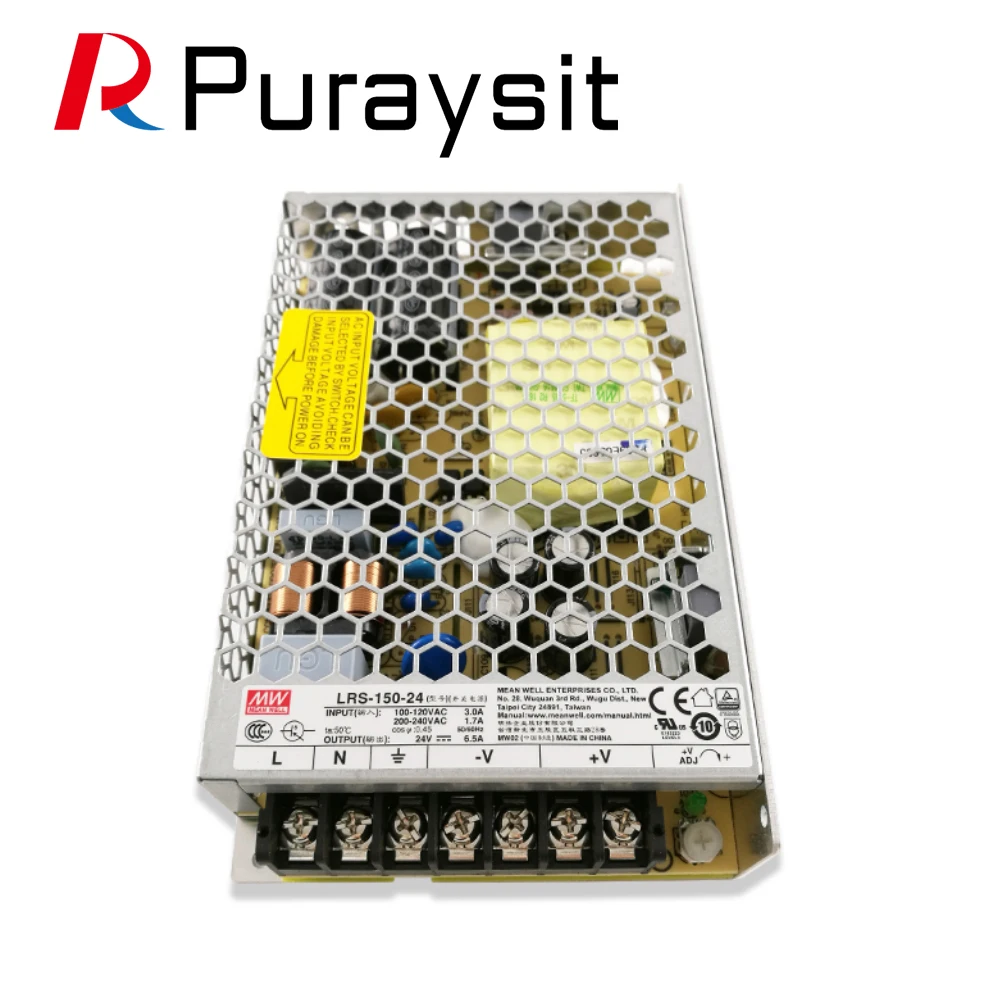 Puraysit MeanWell LRS-150-12V 15V 24V 36V 48V Импульсный источник питания meanwell AC/DC 150W с одним выходом