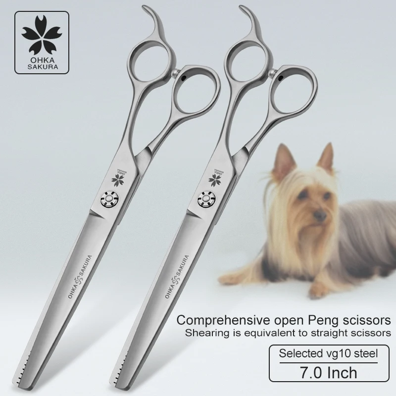 Imported vg10 material, the hair amount is close to that of direct shear, beauty tooth scissors and Thinning scissors