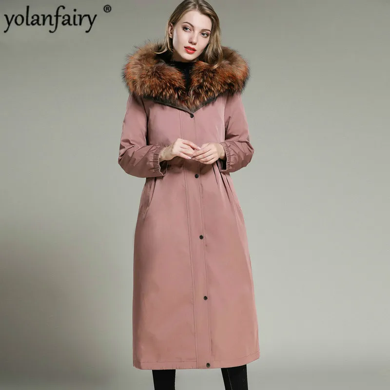 

Real Fur Coat Women Rex Rabbit Fur Liner Winter Coat Women Real Fur Parka Long Jacket Abrigos Mujer Invierno 2020 JHL-047 YY815