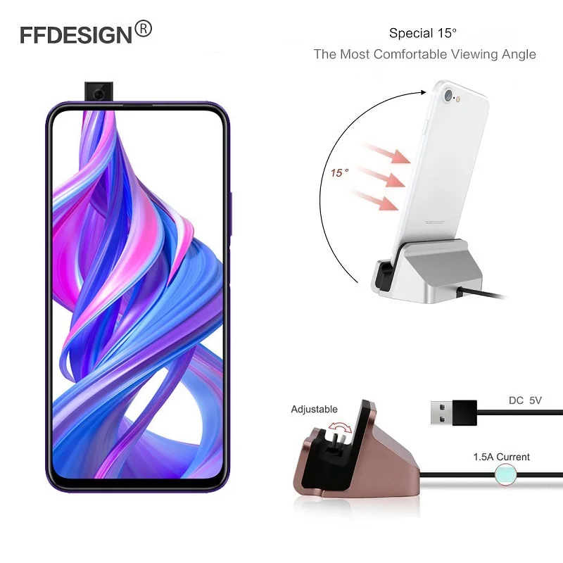Зарядная док станция с USB кабелем для Huawei Honor 9X 8X 8C 8A 7X 6X 6C 5A 5X 5C 4C Pro|Зарядные