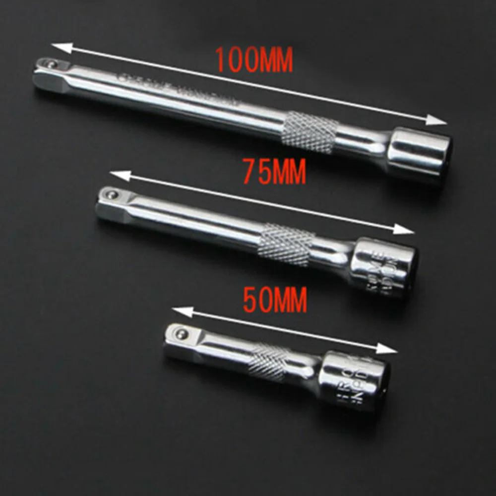 

Adapter Extension Bar Rod Chrome vanadium steel Repair Rebuild Power Tool 3pcs