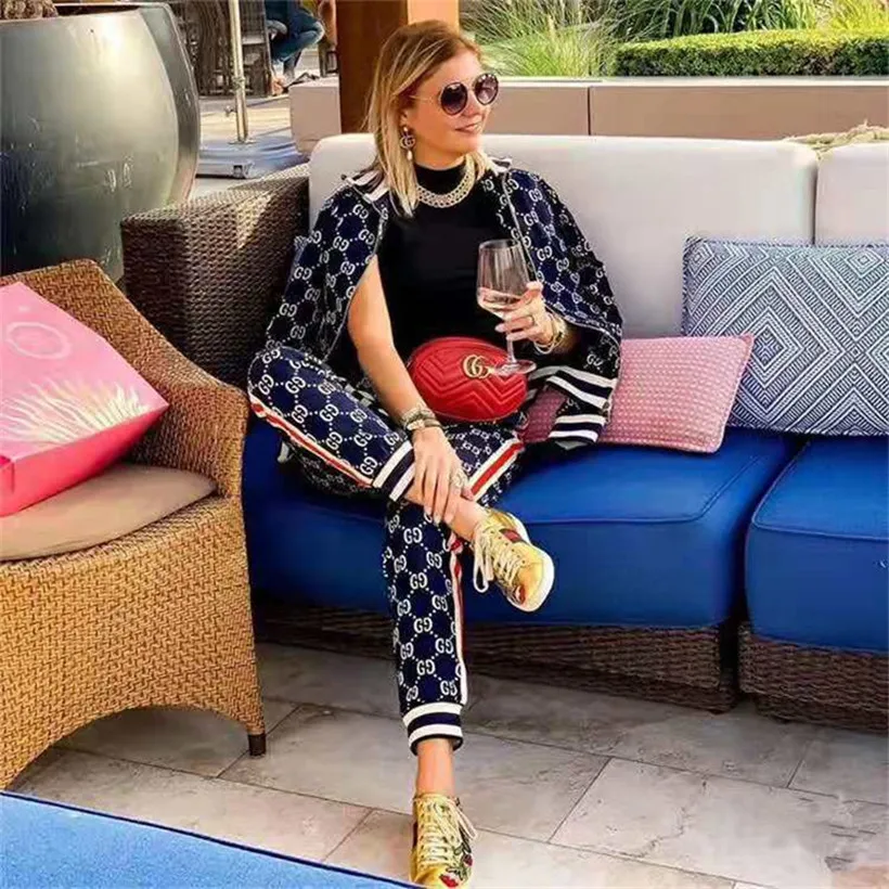 

Quality jacket zipper suit spring and autumn new fashion casual men's sports suit zipper jacket men's pants GG brand men's wear