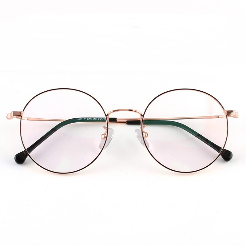 Новые ретро синие очки для мужчин и женщин с тонкими окантованными круглыми