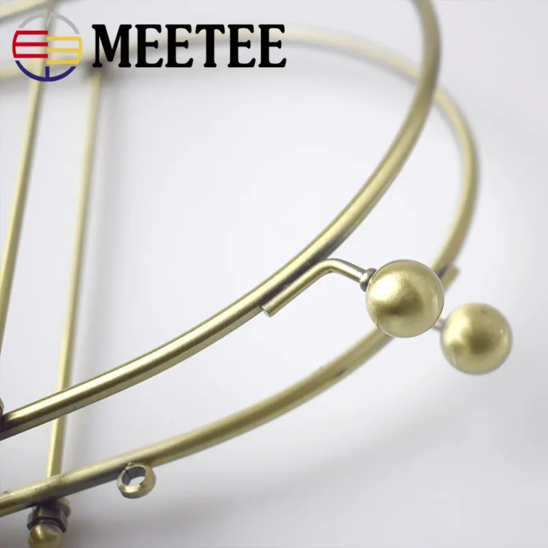 Металлическая рамка для кошелька Meetee 15 5 см застежка с отверстием сумок Античная