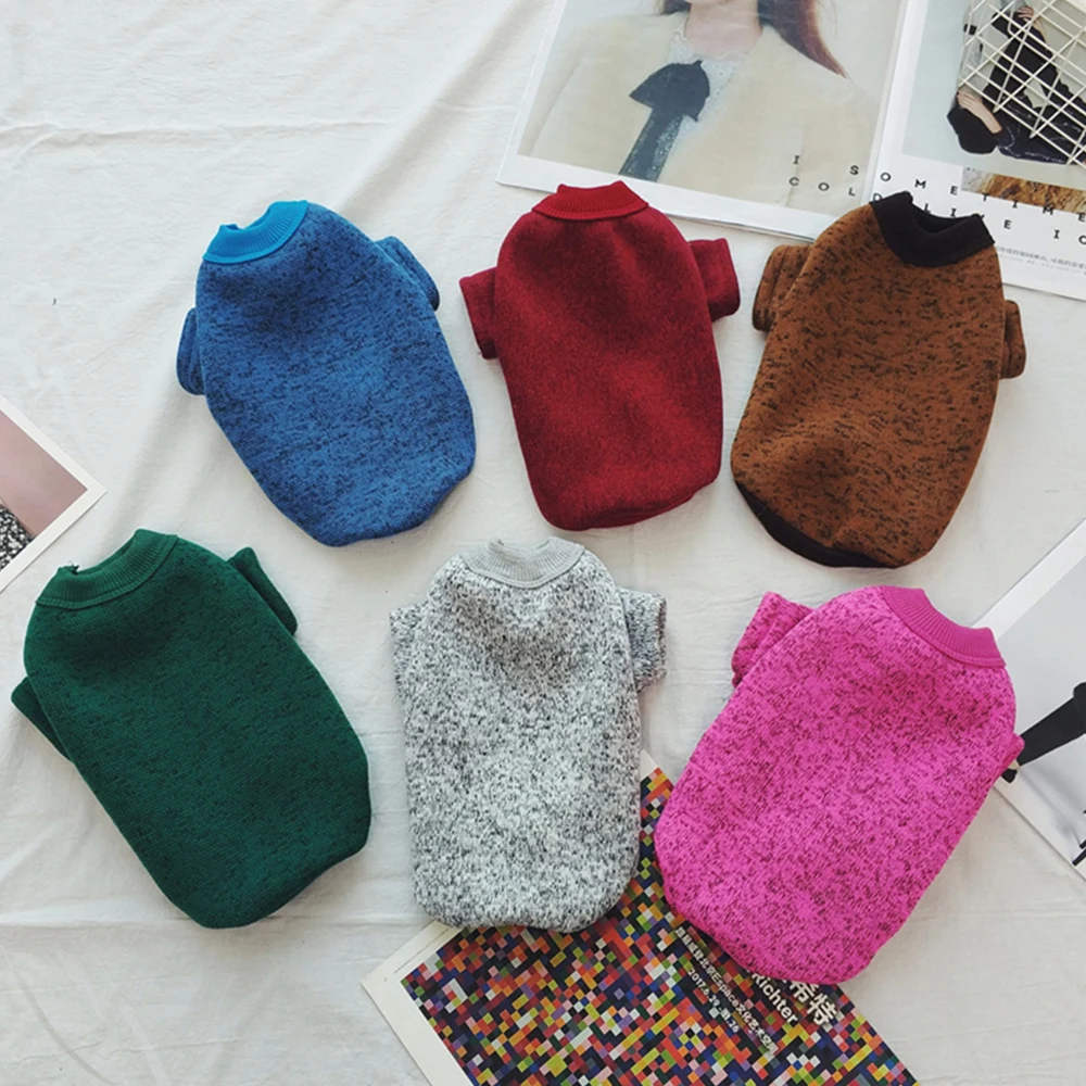 Pet Dog Knitting Sweater Warm Winter Puppy Coat Clothes Soft Clothing XS-XXL Size 2019 Hot Sale |