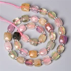 Натуральные граненые аметисты цитрин Пренит розовый кварцевый кристалл, смешанные хрустальные бусины для изготовления ювелирных изделий, оптовая продажа, 8 10 12x16 мм