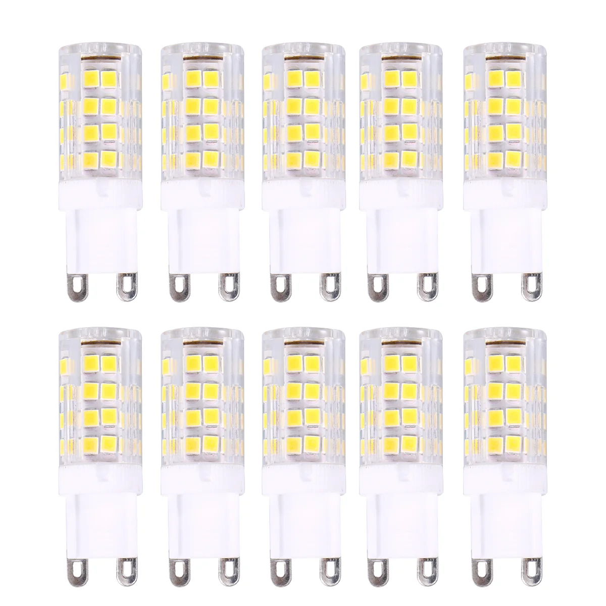 

10pcs Dimable G9 LED Bulb Warm White Light 360 Degree Beam Angle Replace 5W 220V Halogen Lamp