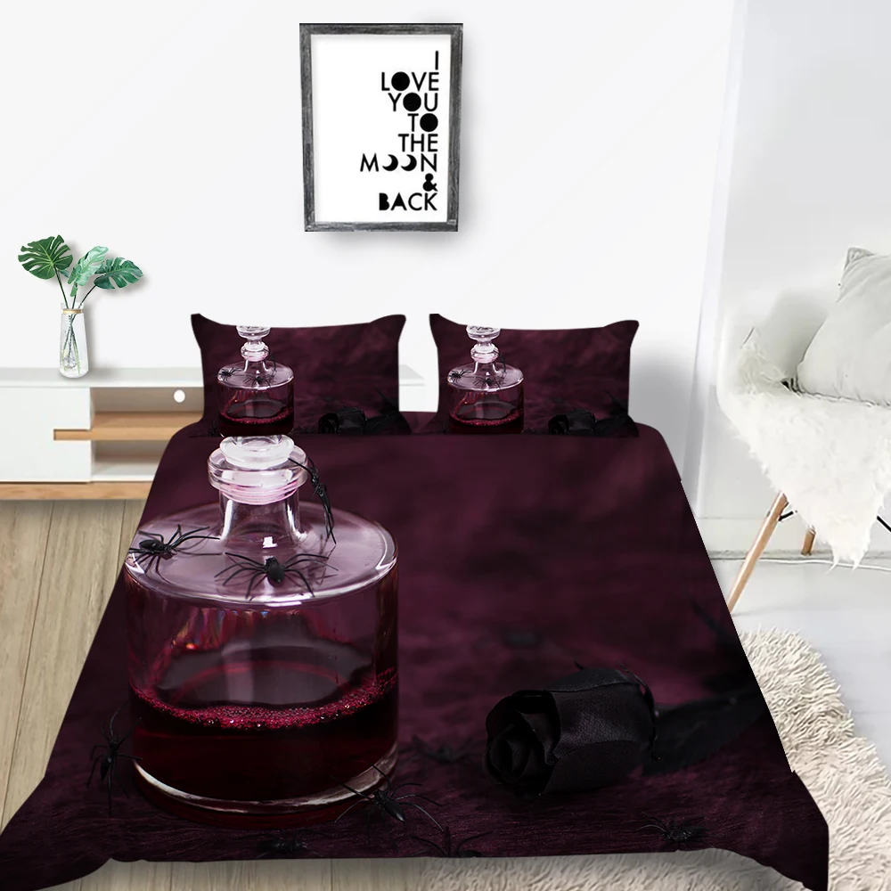 Набор постельного белья с рисунком яда таинственный красивый мягкий