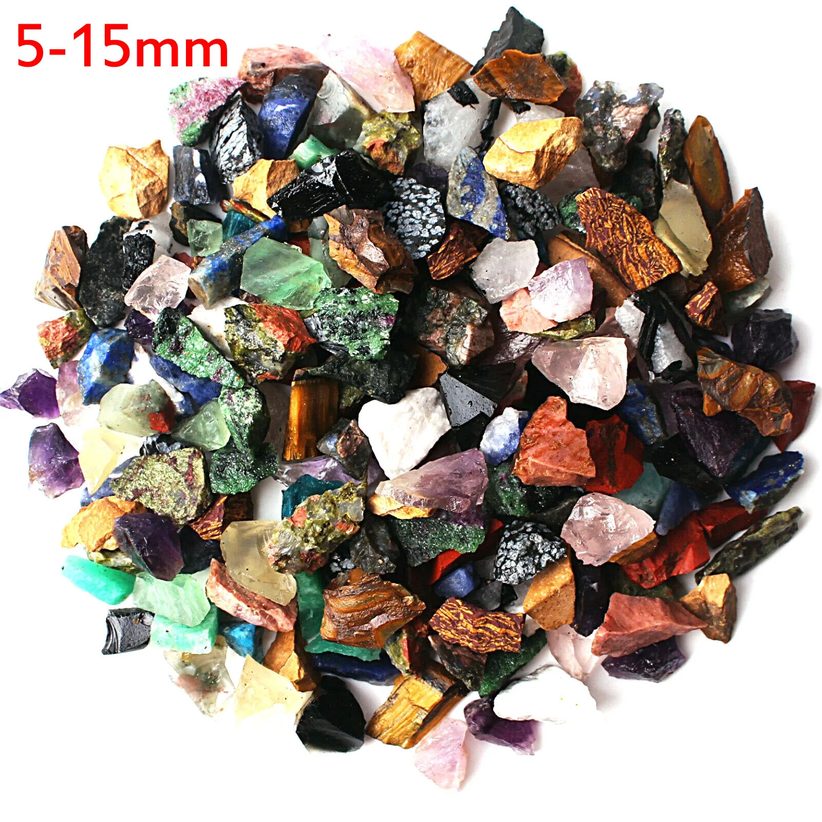 

100-1000g Natural Mini Mixed Rough Rock Raw Colorful Crystal Stone Study Mineral Specimen Reiki Healing Garden Aquarium Decor