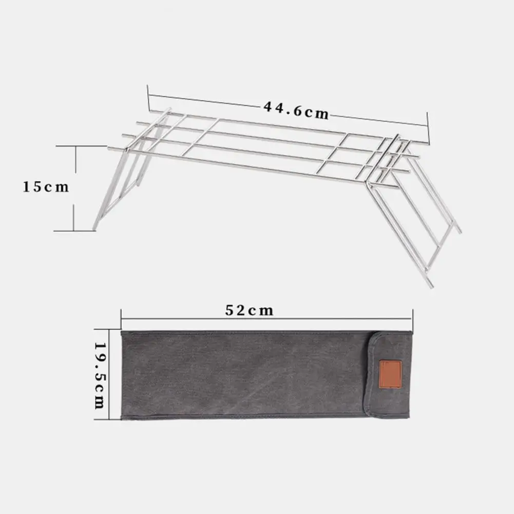 

Portable Folding Stainless Steel Charcoal BBQ Grill Rack for Outdoor Picnic Accessories