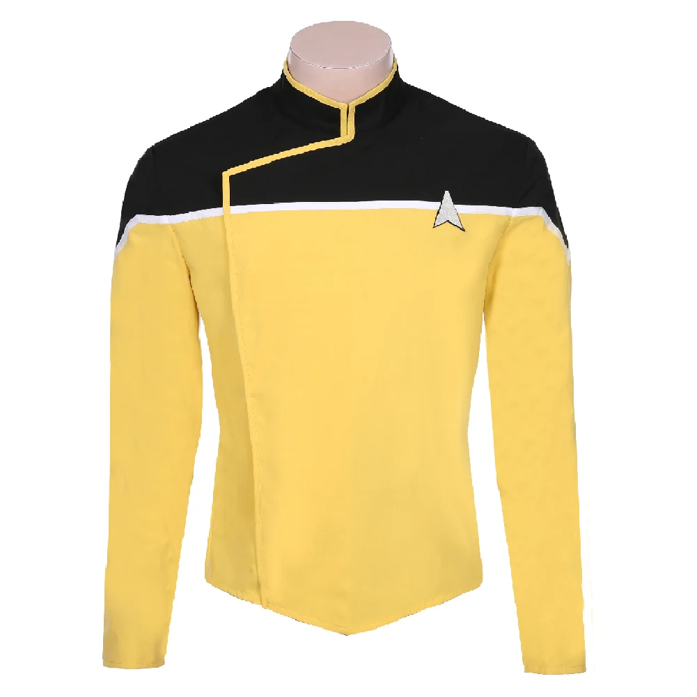 Movie Costume Uniform Decks Jacket TNG Officer Blue Yellow Red Suit Men Women Outfit Halloween Carnival Cosplay Clothes images - 6