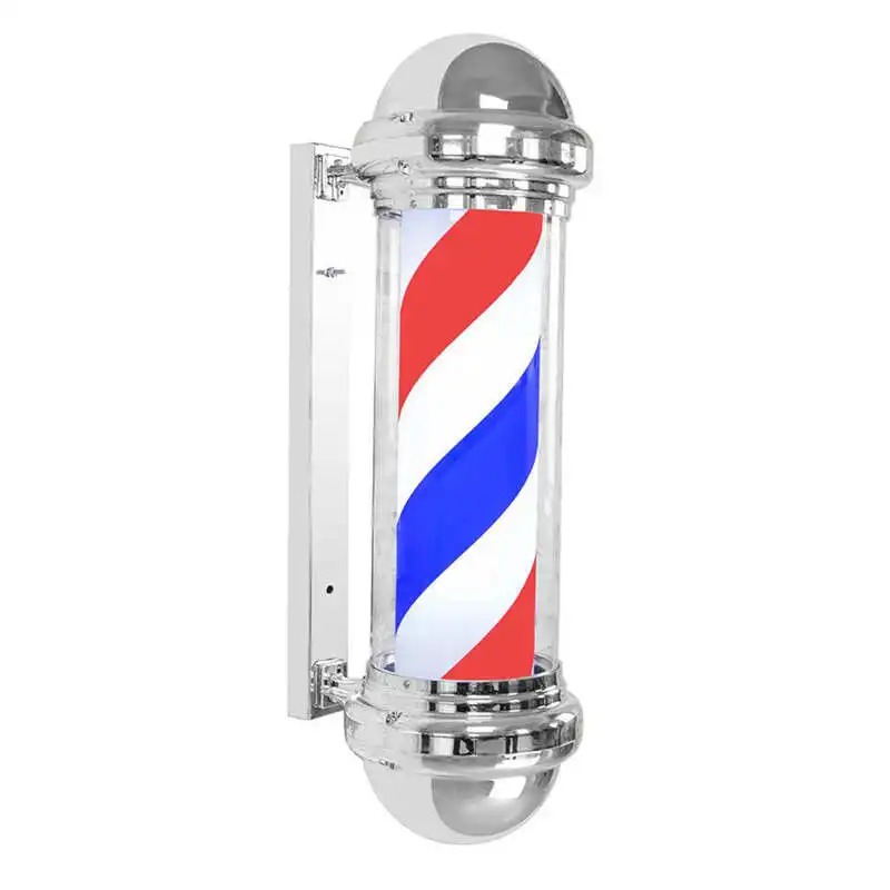 

72cm LED Barber Sign Rotating Illuminating Pole Bright Light for Hair Salon Barbershop Supplies EU Plug 220V