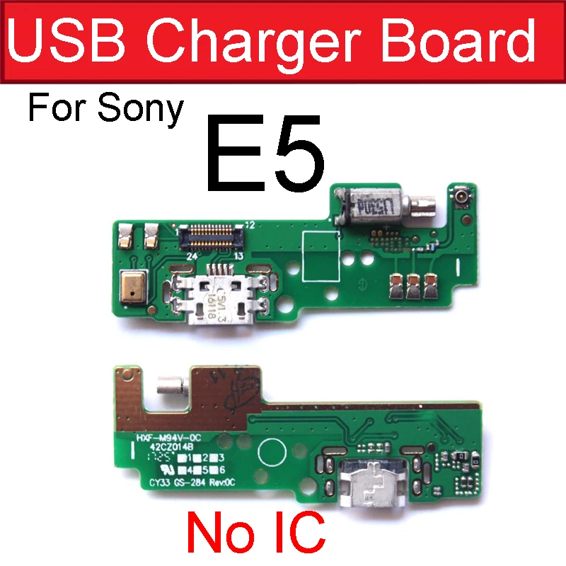 USB Charger Jack Board For Sony Xperia E5 F3311 F3313 Charging Port Vibrator Motor Microphone Flex Cable replacement | Мобильные