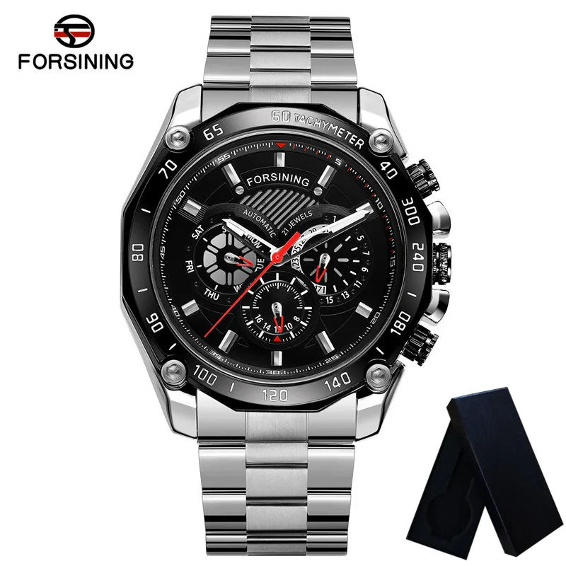 Часы наручные FORSINING Мужские механические автоматические спортивные брендовые