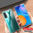 Прозрачный силиконовый чехол для Huawei P smart 2021 Honor 30 20 20S P40 Lite Mate40 Pro Y7A Y6P Y5P Nova 8SE, прозрачные чехлы из ТПУ