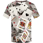 Фирменная футболка для покера, одежда для игральных карт, азартные игры, рубашки, футболка Лас-Вегаса, одежда, топы, мужские Забавные 3d t-shirt2021