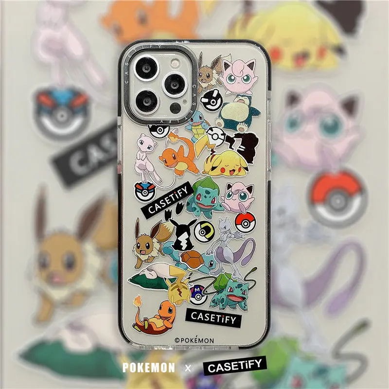 Pokemon Pikachu Phone Case for IPhone 6S/7/8P/X/XR/XS/XSMAX/11/12Pro/12min Phone Couple Case Cover for IPhone 6P 6sp