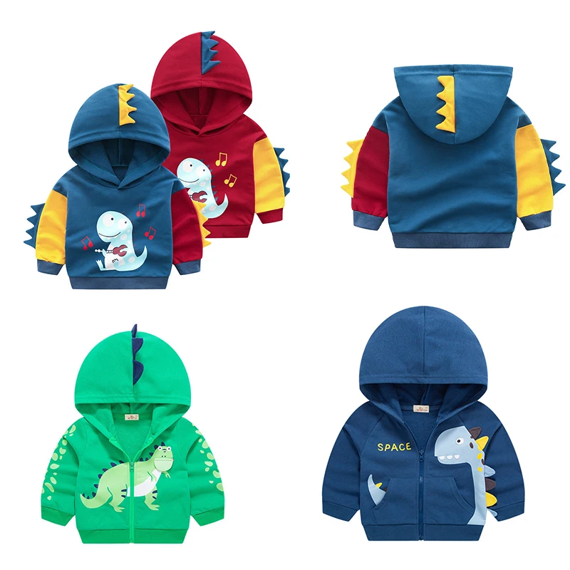 

Kids Boys Hot Sale Dinosaur Hoodies Sweatshirt Children Toddler Cartoon Casual Hooded Top Clothing