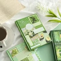 good morning tea hardcover notebook 130180mm green tune diary linedblankgrid paper 196p free shipping