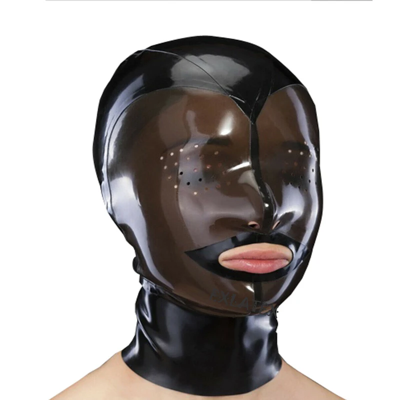 Латекс унисекс маска Дедпул sm маски перфорированные ангельские глазки с