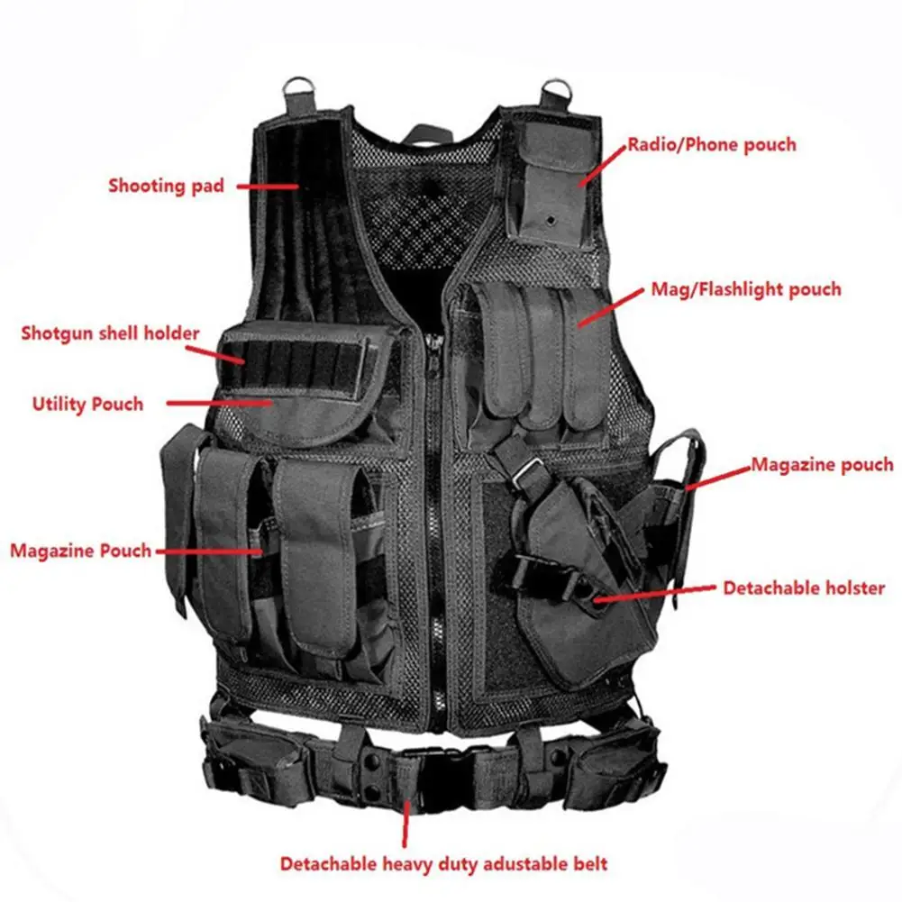 

Outdoor Live Action CS Game Equipment Tactical Vest Nylon Wilderness Survival Adventure Equipment Tabby Tactical Protective Vest
