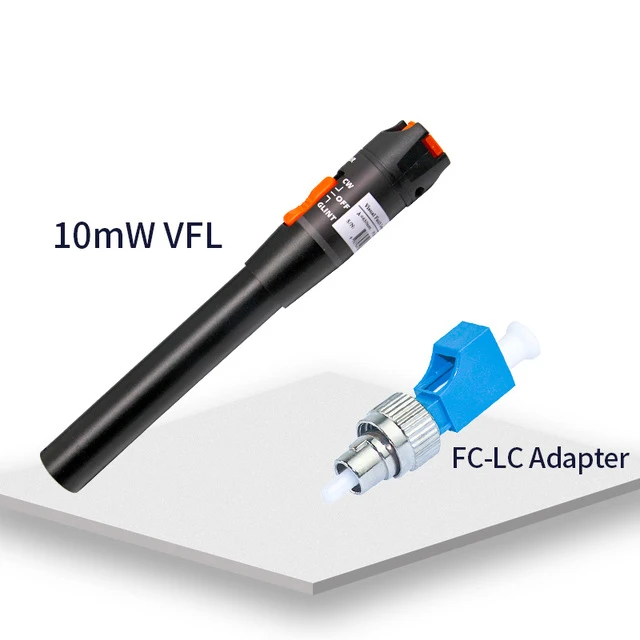 10mW with FC-LC Льготная цена Лазерный 30 МВт Визуальный дефектоскоп, Тестер оптоволоконного кабеля Диапазон 10-30 км 10 МВт Тестер оптоволоконного кабеля 10 МВт Красный лазерный свет 10-12 КМ Тип ручки Визуальный дефектоскоп Бесплатн - Цвет: 10mW with FC-LC