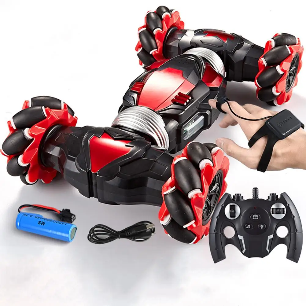 

Пластиковый жест индукционный четырехколесный пульт дистанционного управления автомобиль крутящийся внедорожник детский Дрифт радиоупр...