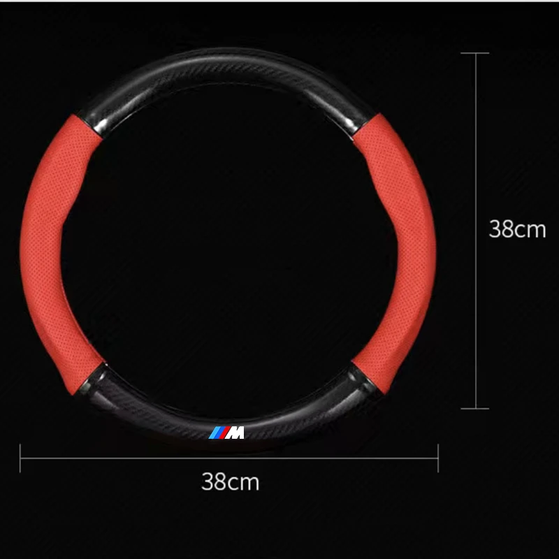 Для BMW M E90 E91 E92 E93 чехол рулевого колеса автомобиля дышащие противоскользящие
